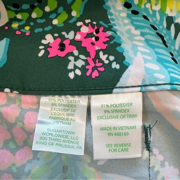 Lilly Pulitzer Corso Sunshine Jungle 28" Women's Golf Pants - Picture 7 of 9